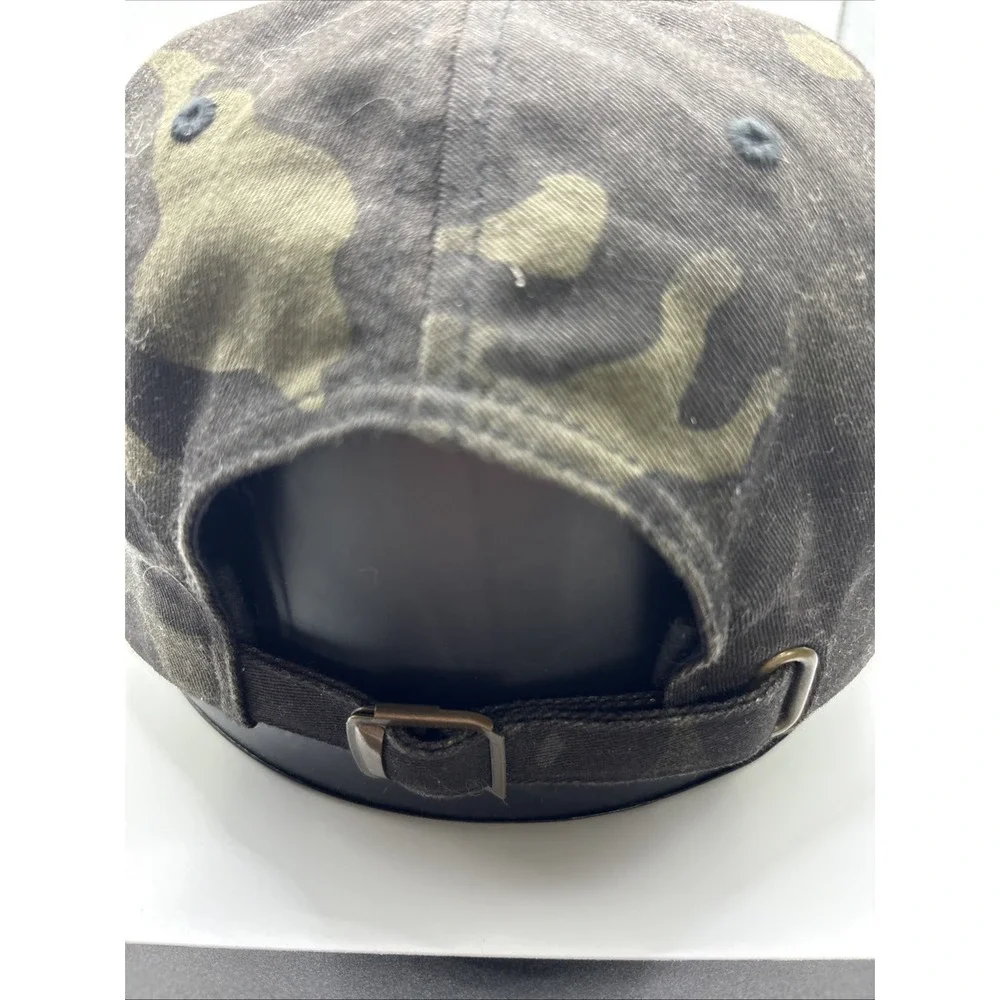 NASH Hat Cap THE NASH COLLECTION Camo Camouflage Adjustable Strap Back OSFM EUC